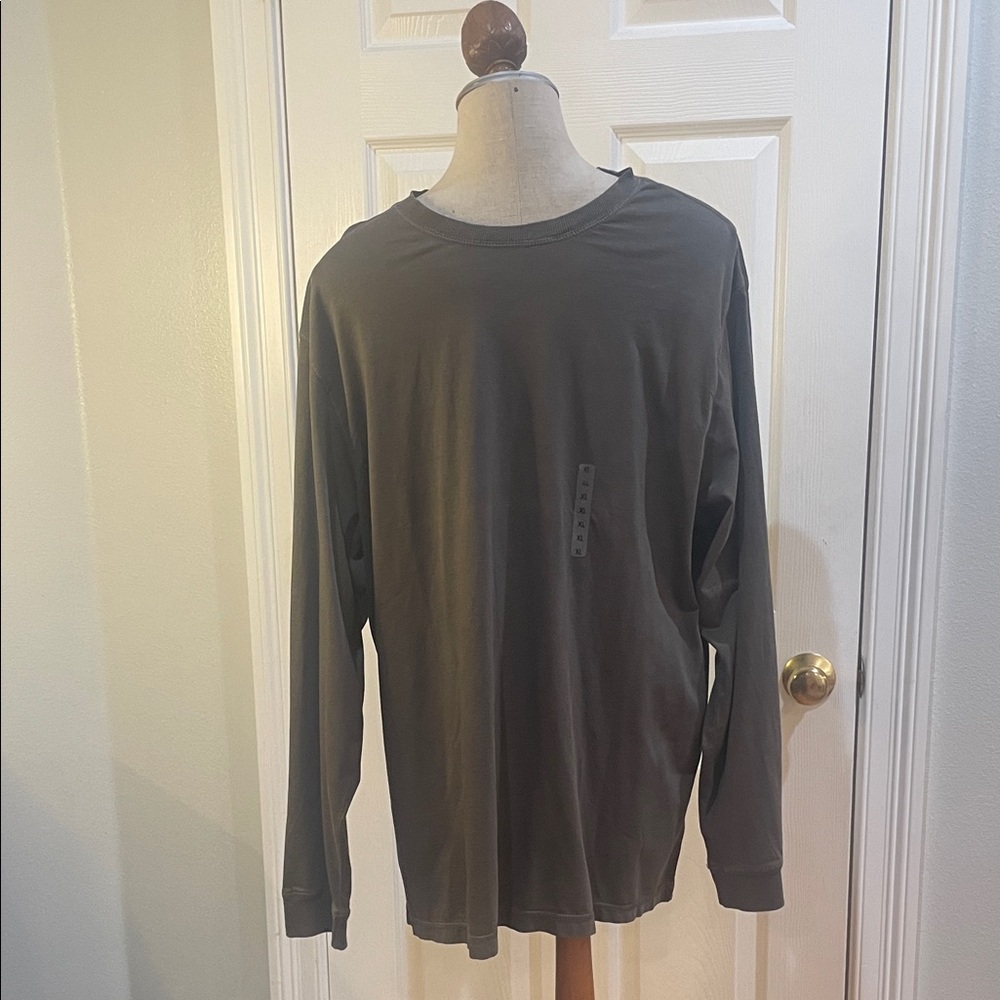 Roundtree and Yorke casuals Dark Gray Long Sleeve Shirt 100% cotton mens XL nwts